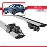 BMW X1 (F48) 2016-2022 Arası ile Uyumlu HOOK Model Ara Atkı Tavan Barı Gri 2 Adet