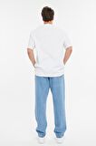 Erkek Yüksek Bel Bol Kesim Baggy Loose Fit Jean Pantolon-C352