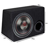 MASSIVE MS-NEO15.D4 Oto Bass Subwoofer Kabinli 38cm 1800 Watt