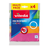 Vileda 4'lü %100 Mikrofiber Colors Temizlik Bezi