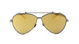 ALEXANDER MCQUEEN  AM0058S 003 63  Unisex FÜME Damla Çerçeve Güneş Gözlüğü