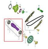 Bajaj Pulsar Ns 200 ,Rs 200 Uyumlu Eksantrik Mili Tek Yivli Kam Euro3 Yan Sanayi 2014-2017-Arasmoto