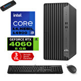 Hp Elite Tower 800 G9 Intel Core I9 14900 96GB Ddr5 4tb SSD M.2 Nvme Geforce RTX4060 8gb Windows 11 Pro Masaüstü Bilgisayar 999Z7ET21 + Zetta Flash Bellek