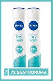 Nivea Dry Fresh Kadın Sprey Deodorant 150 ml 2 Li