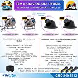 Karavan Kamera Seti 4 Kameralı 10 inç Dokunmatik Ekranlı 256 GB SD Destekli Tak Kullan 