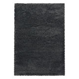 Süpersoft Peluş Shaggy Halı düz renkli Grey Çocuk Odası Oturma Odası Salon Mutfak Halısı