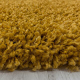 Soft Shaggy Halı Salon oturma mutfak halısı yumuşak yüksek havlı düz Altın Gold Dore
