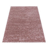Yuvarlak Soft Shaggy Halı Salon oturma mutfak halısı yumuşak yüksek havlı düz Rose Pembe renklerde