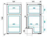 Vitrifrigo Buzdolabı/Dondurucu. Model DP150i 118 Litre