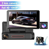 NAVİGOLD DS-413 Araç İçi Dvr Ekranlı 4.0 3 Kameralı Full HD