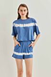 Batik Boyama Crop T-Shirt