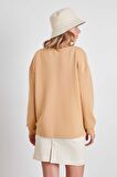 V Yaka Scuba Kumaş Sweatshirt