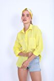 Basic Oversize Önden Cepli Gömlek