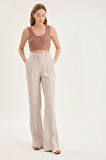 İspanyol Paça Yüksek Bel Tensel Pantolon