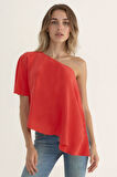 Tek Omuz Kayık Yaka Bluz