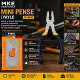 Lunaev Mini - 4.5 İnç - 115M Çelik Pense Yaylı