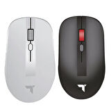 TORİMA TM-18 Çift Modlu Sessiz Kablosuz Mouse 2.4Ghz 1200 Dpi Siyah-Beyaz