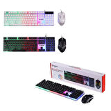 TORİMA TMK-03 Kablolu Oyuncu Klavye Q Türkçe + Mouse Seti Rgb Ledli