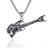 Herşey Nota Gitar Kolye Paslanmaz Çelik