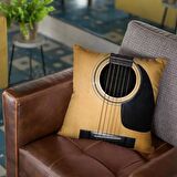 Herşey Nota Gitar Yastık Kılıfı Kırlent