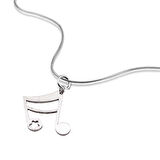 Herşey Nota Nota Paslanmaz Çelik Kolye 171