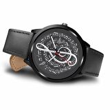 Sol Anahtar Melodi Nota Siyah Kol Saat Erkek Kadın