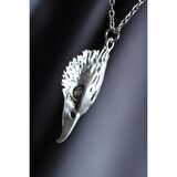 Herşey Nota Uçlu Kartal Kafası Kolye  