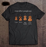 Herşey Nota Keman Çello Unisex Tshirt