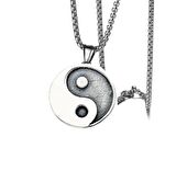 Yin Yang Paslanmaz Çelik Kolye