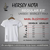 Herşey Nota Music Notalar Beyaz Unisex T-Shirt 970