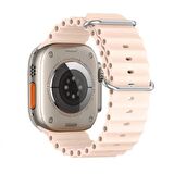 Polham Apple Watch 4-5-6 İle Uyumlu 40mm Marine Loop Silikon Kordon, Ultra Hafif ve Rahat Kayış