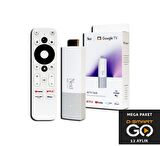 NEXT 4K-TV Stick 4K Android Dongle Google Netflix Youtube D-Smart Go 1 Yıl Mega Paket Hediye