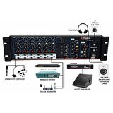 Tepe Sound Ottoman-300 300 Watt Reverb Echo Kulaklık Çıkışlı Phantomlu Amfi
