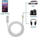Type C to 3.5 mm AUX Dönüştürücü, Tip C to Aux Çipli Adaptör