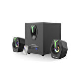 TORİMA D38 Ses Sistemi 2+1 8W Bluetooth USB TF FM RGB Işıklı
