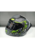 MTS Kask Mts Pro 801 Zombi Güneş Gözlüklü Grey/whıte/yellow