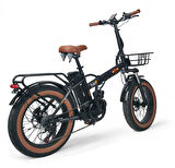 ALBA FOLD F 750 mid OFF ROAD PREMİUM 48V 16Ah(768Wh) SİYAH ZIRHLI LASTİK
