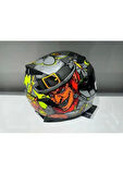 Sway Kask Sway Sw 820 Badboy Full Face Gümüş Vizör