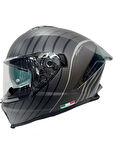 Sway Kask Sway Sw 865 Space Black Whıte Güneş Gözlüklü