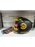 Mt Helmets Kask Streetfıghter Sv Aztec B3 Mat Siyah/sarı