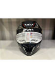 Sway Kask Sway Sw 850 Black/whıte Full Face