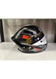 Sway Kask Sway Sw 850 Black/whıte Full Face