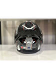 Sway Kask Sway Sw 850 Black/whıte Full Face
