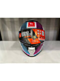 Mt Helmets Kask Mt Thunder 4 Sv Tears C8 Parlak Inci Beyaz/Pembe