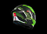 KASK MT STINGER ARDENT C6 PARLAK SİYAH/YEŞİL
