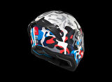 KASK MT STINGER YOZU A7 PARLAK MAVİ/BEYAZ