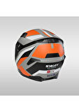 Sway 820 Aıx Orange Full Face Kask Kapalı Motosiklet Kask
