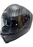 Sway Kask Sway Sw 865 Space Black Whıte Güneş Gözlüklü