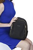 Kadın Sırt Çantası 906-29887 Silver Polo M86 SİYAH-MAT SİYAH