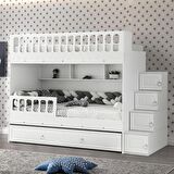 Zümrüt Yavrulu Ranza Beyaz Çelik Destekli MDF Membran Kaplama  %100 MDF